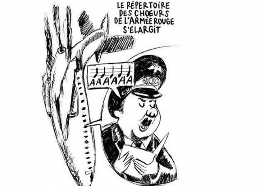 "Шарли Ебдо" се изгаври с паметта на загиналите руснаци (СНИМКА)