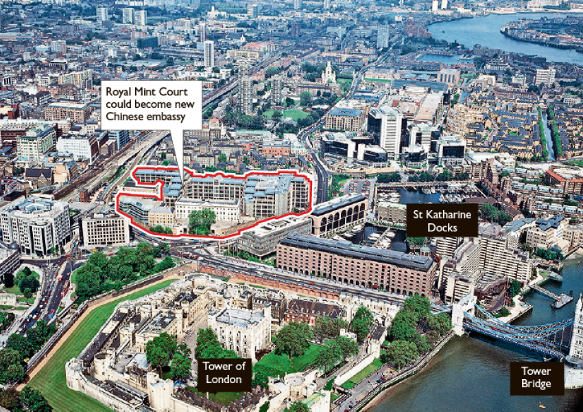 Появиха се неочаквани проблеми по преместването на китайското посолство на по-добро място в Лондон 