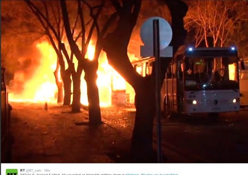 Най-малко петима загинали след взрива в Анкара (ВИДЕО)