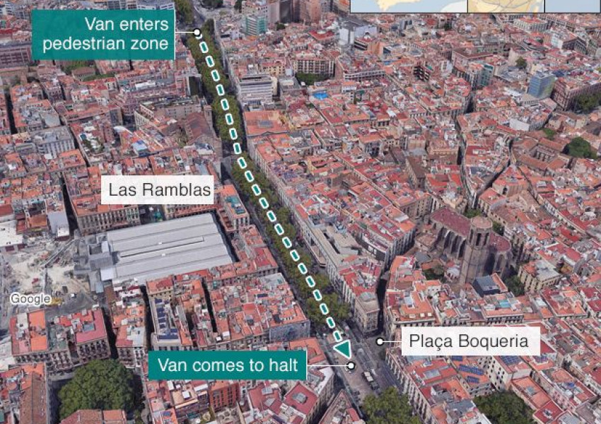 Официално! Случилото се в Барселона е терористичен акт!