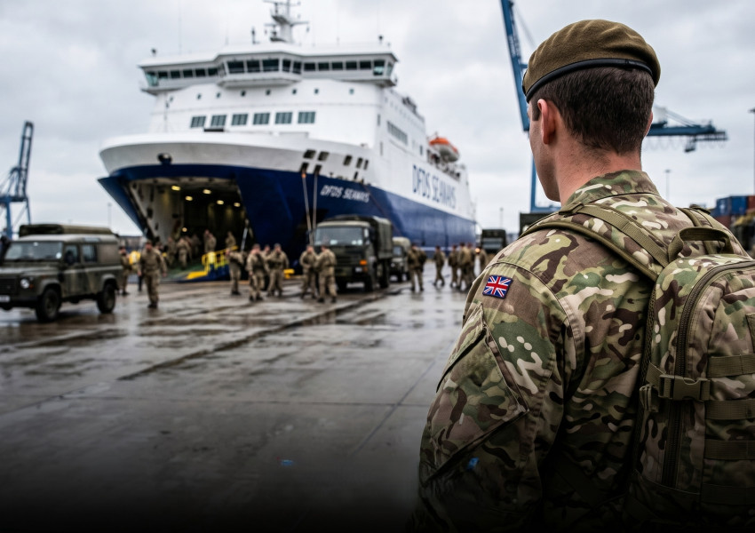 Безпрецедентно: 1400 британски войници отплаваха за Европа с цивилен ферибот за учения на НАТО