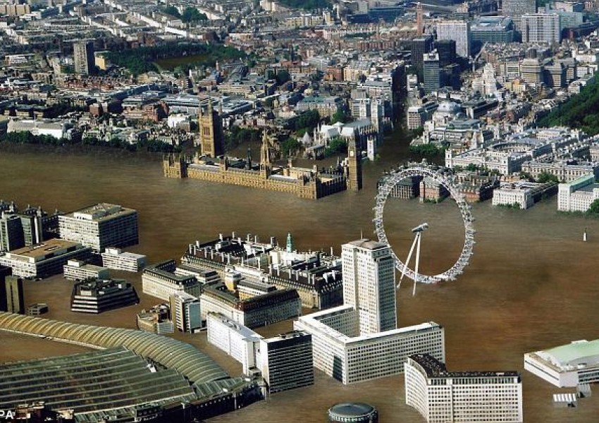 Лондон и Ню Йорк под вода до три века