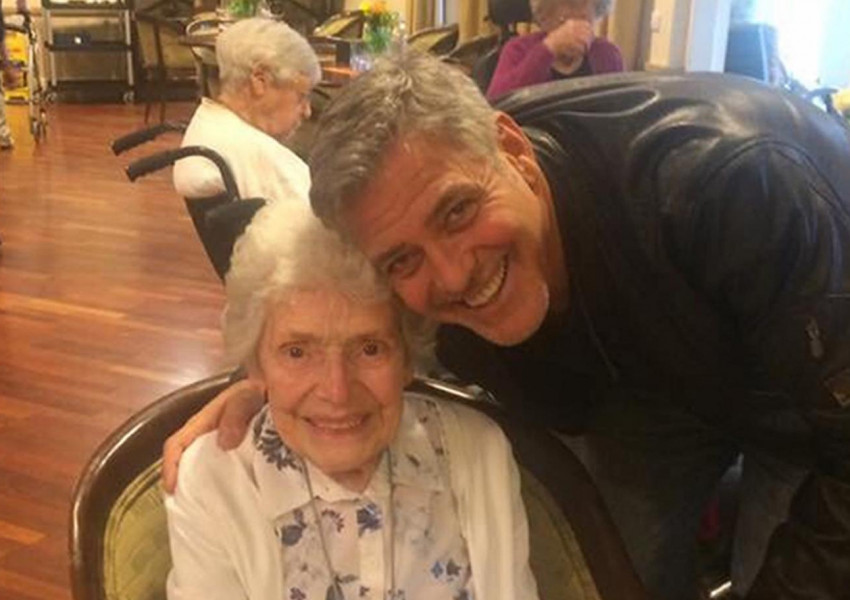 Джордж Клуни изненада най-възрастната си фенка навръх рождения й ден