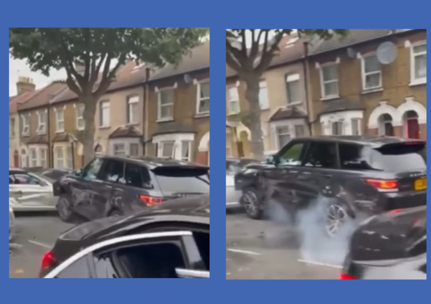 Каква е историята с джипа Рейндж Ровър мачкащ автомобили на лондонска улица! (НОВО ВИДЕО)