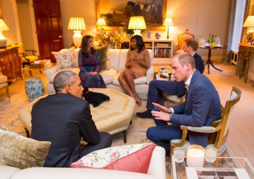 Младите кралски особи също посрещнаха семейство Обама