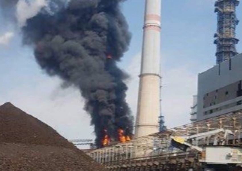 Голям пожар избухна в ТЕЦ "Марица Изток 2"
