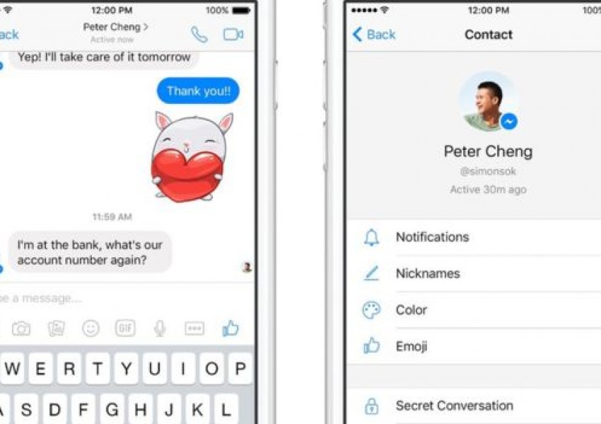 "Фейсбук" въвежда тайни съобщения