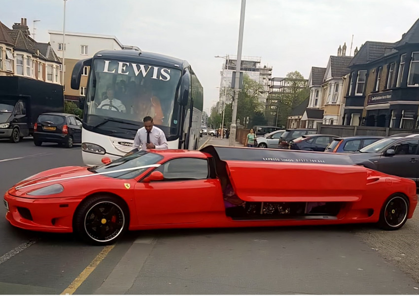 Феноменът на Ромфорд Роуд: Историята на "най-дългата" лимузина Ferrari в Лондон