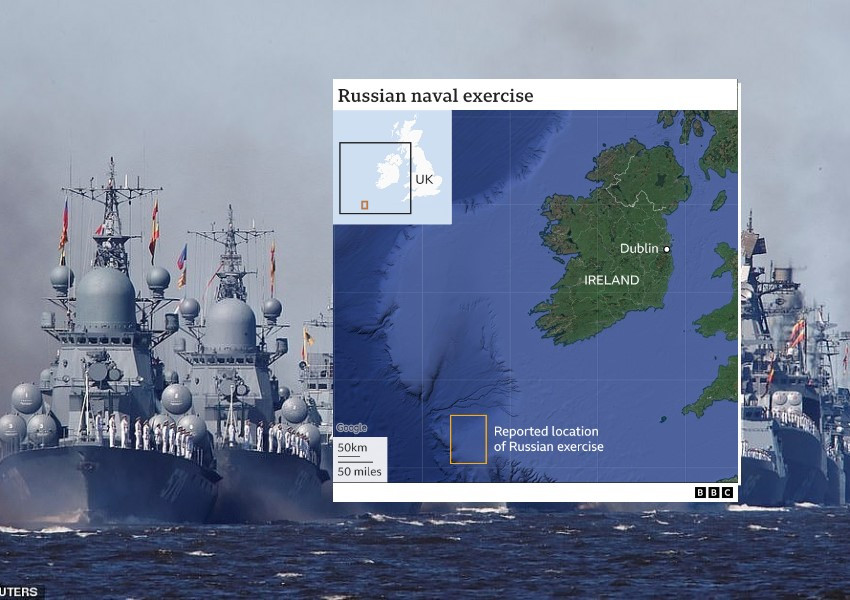 Дъблин: Руски кораби ще проведат учение близо до ирландския бряг