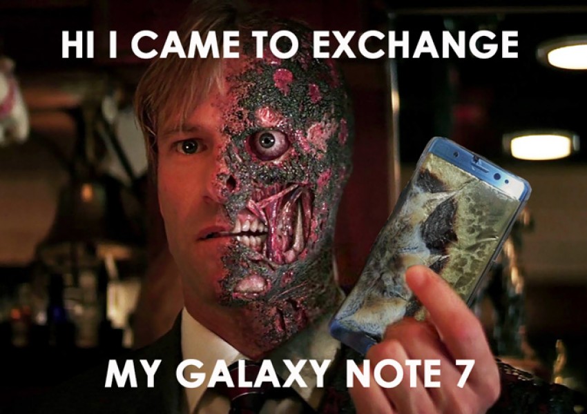 Най-забавните реакции за експлодиращия Samsung Galaxy Note 7 (СНИМКИ)