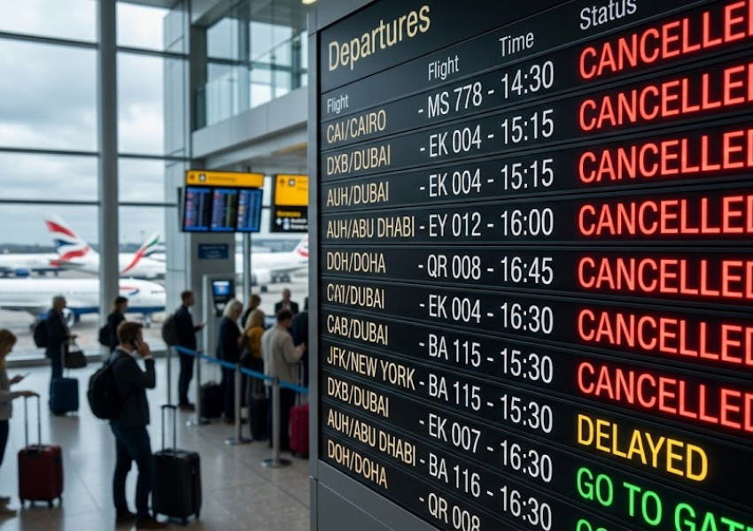 Хаос по летищата: Отменени почивки и хиляди британци и българи, блокирани в Близкия изток