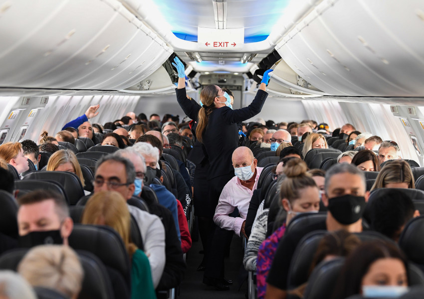 10 000 долара глоба за пътник в самолет отказал да носи предпазна маска 
