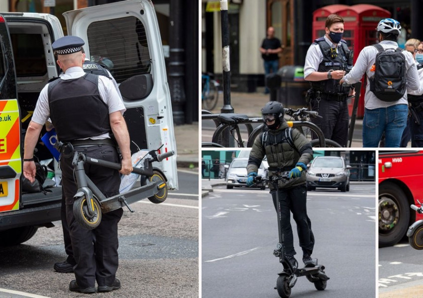 Лондон: Частните е-скутери са незаконни и не могат да използват обществената пътна мрежа с наетите обаче, това не е така