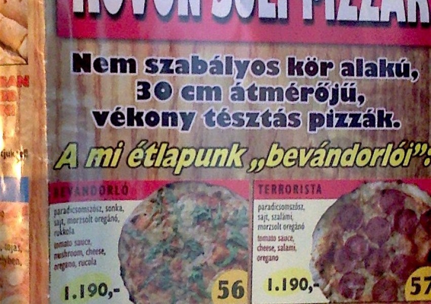 В Унгария продават пица „Терориста“