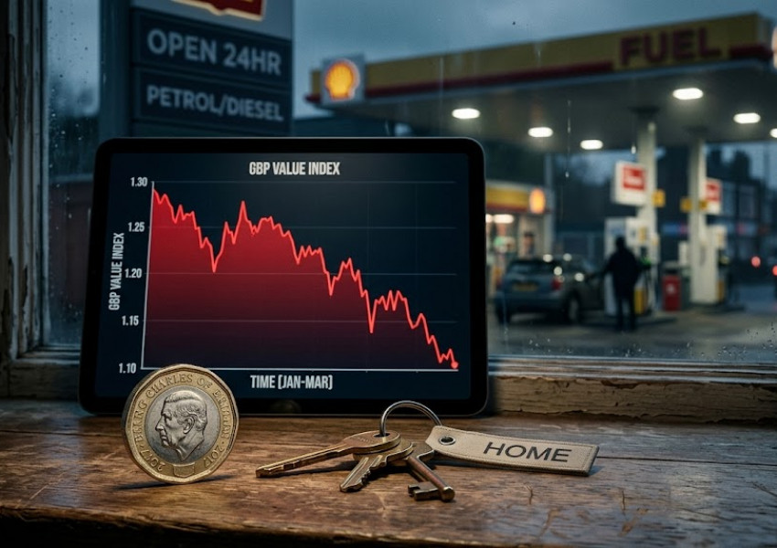 Срив на паунда, скъпи ипотеки и скок на горивата заради войната в Близкия изток