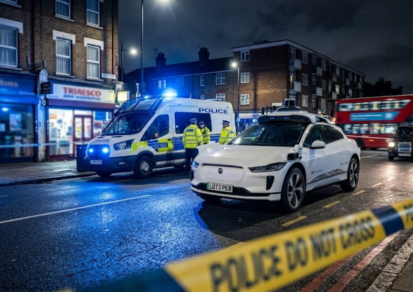 Лондон: Робо-такси без шофьор връхлетя полицейски кордон на местопрестъпление