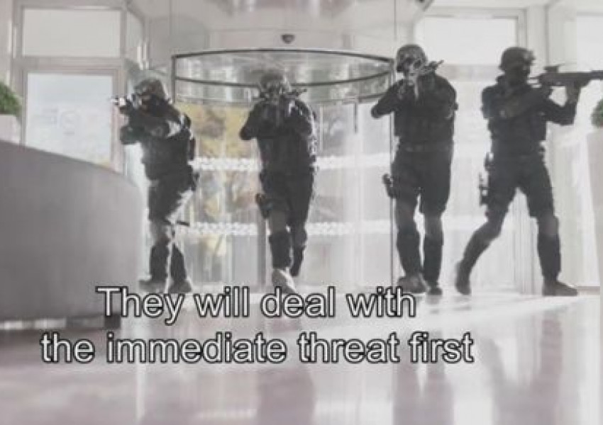 Полицията показва във видео как да се пазим от терористите