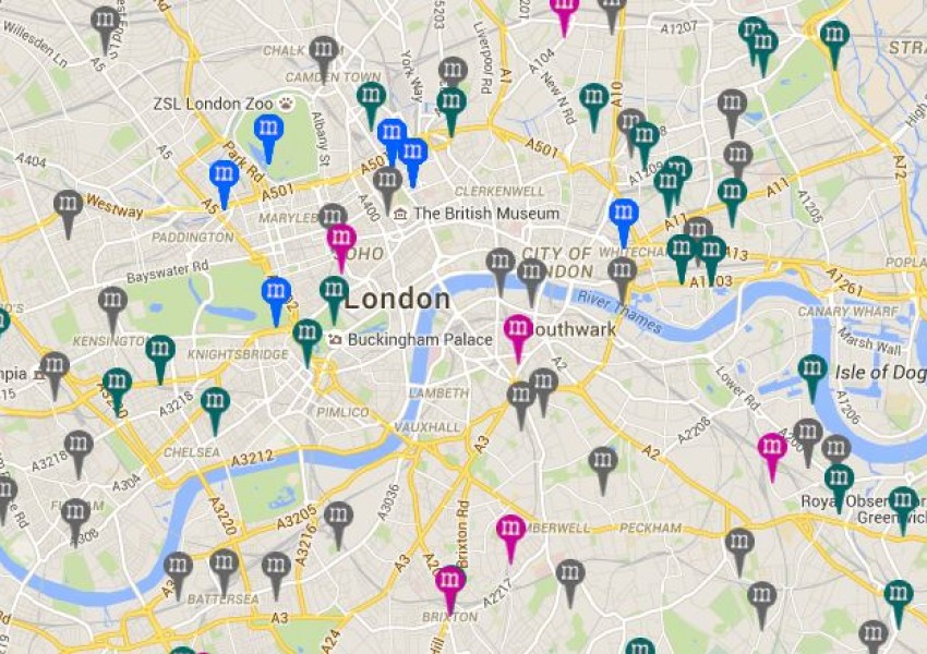 Карта показва от какво и къде може да бъдете убити в Лондон