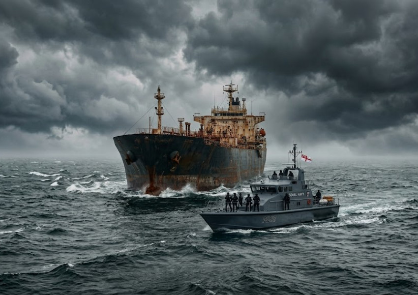 Кралските военноморски сили са в готовност да превземат руски кораби от "сенчестия флот"