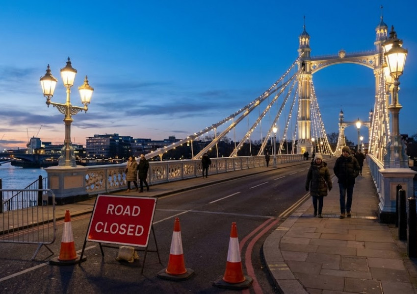 Спешно затвориха "Албърт Бридж" в Лондон: Опасения за сигурността на 150-годишното съоръжение