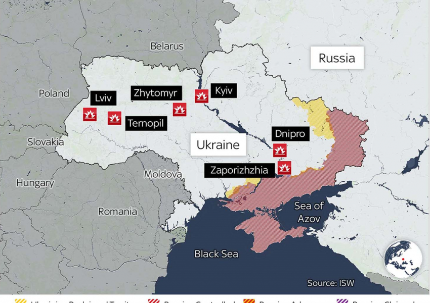 Зеленски: "Русия се опитва да заличи Украйна от лицето на Земята"