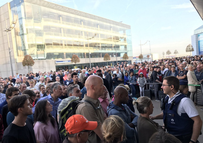 Хаос на летището в Брюксел!