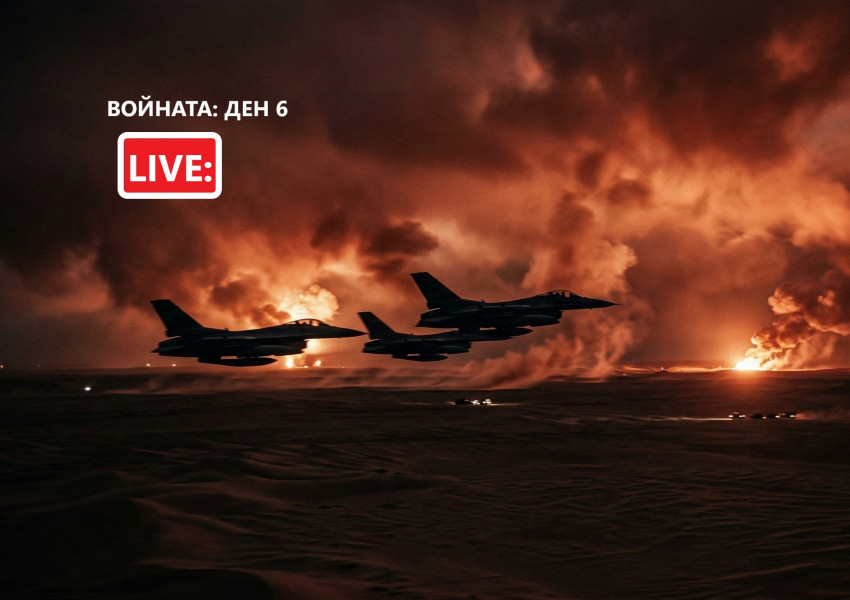 НА ЖИВО (ДЕН 6): Войната се разраства! Трета вълна ракети по Израел и евакуация в Катар