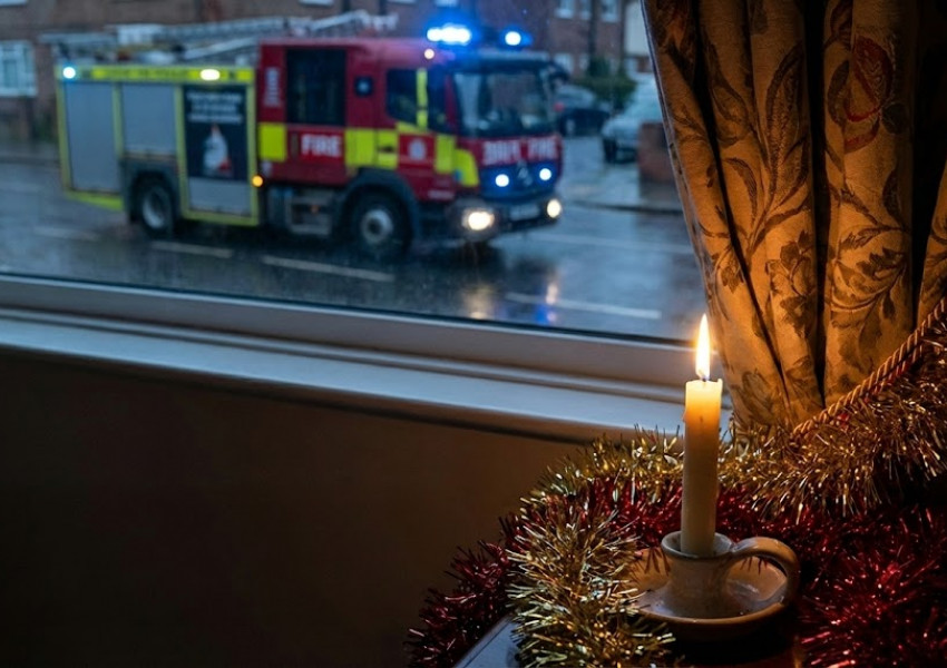 Лондонската пожарна с предупреждение за Коледа: Свещ предизвика пожар в жилище в Стокуел