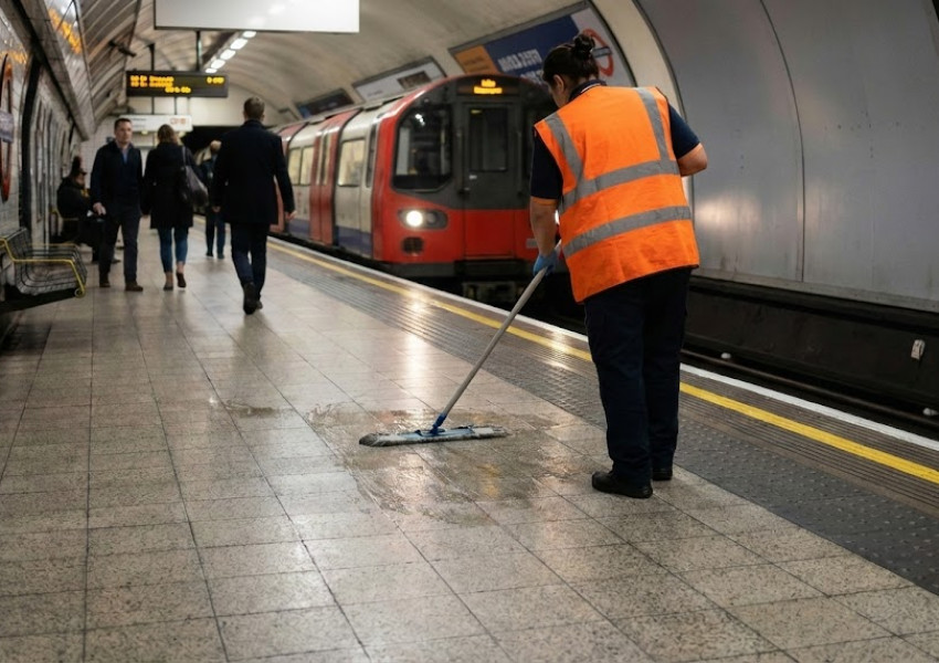 Синдикатите протестират: Лондонското кметство даде почистването на метро, влакове и автобуси на частна компания - отказа да наеме директно чистачите