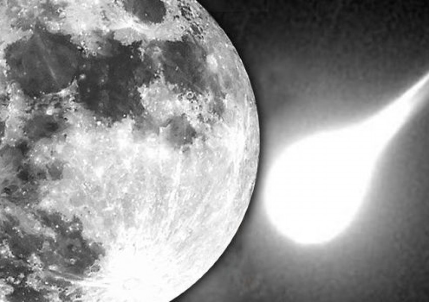 На луне силен. Луна пе полная светлая.