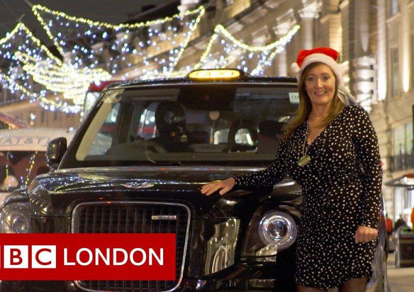 Една бърза обиколка с  ''black cab'' из коледен Лондон! (ВИДЕО)