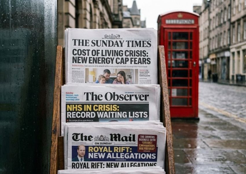 Преглед на британската преса: Водещите заглавия от неделните вестници (22 февруари 2026 г.)