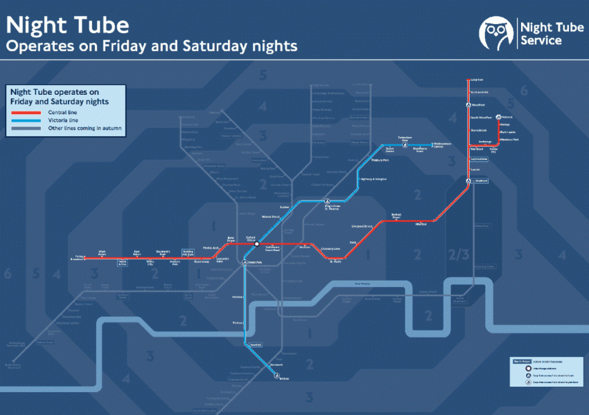 Какво трябва да знаете за нощното метро в Лондон