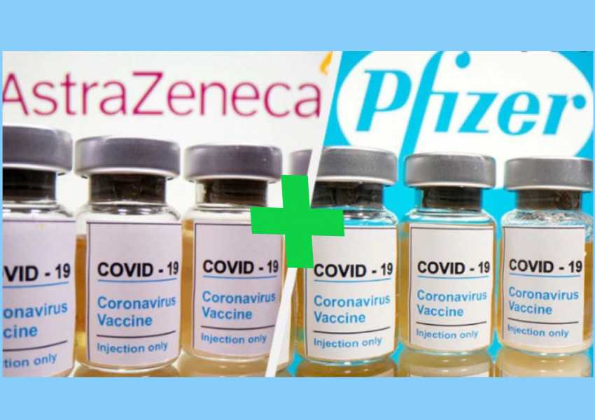 Проучване: Първа доза с AstraZeneca, а втората с Pfizer се оказва че увеличава 6 пъти повече антителата срещу вируса