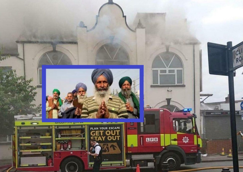 Пожар в западен Лондон: Горя сикхски храм! Над 100 пожарникари се бориха със стихията. 