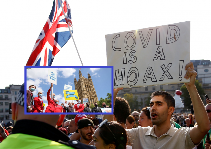 Протести в Лондон заради задължителната карантина при пътуване от Франция до Великобритания