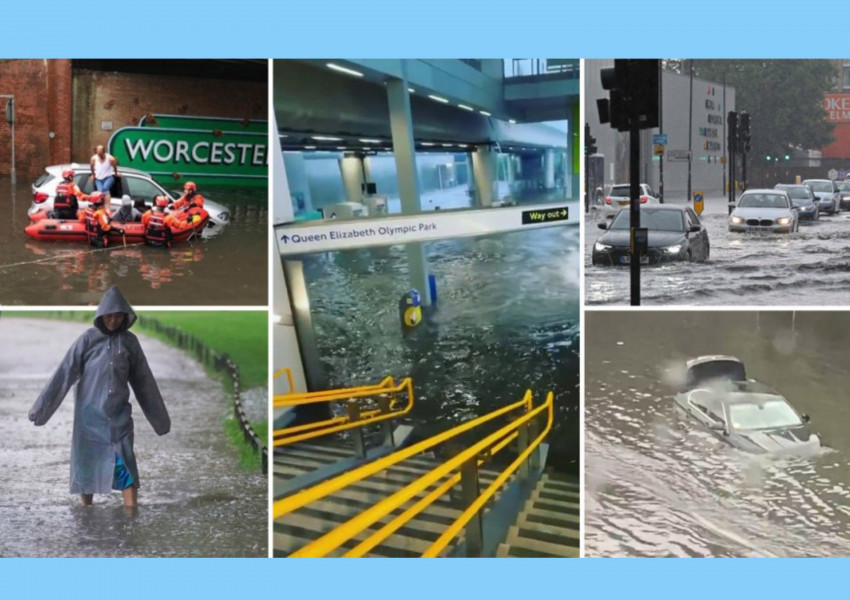Наводненията в Лондон придобиха мащабите на бедствие. (НОВИ СНИМКИ + ВИДЕО)