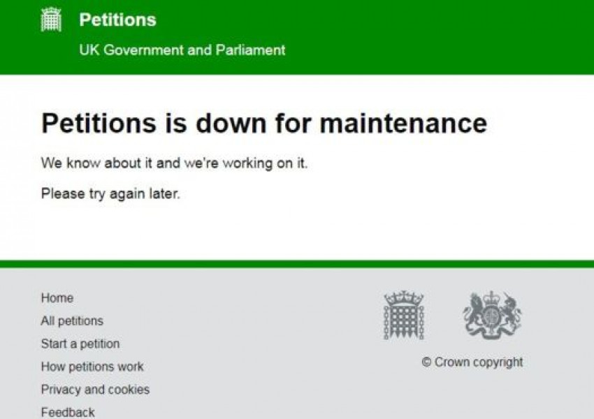 Петиция за отмяна на "Брекзит" срина сайтът на парламента