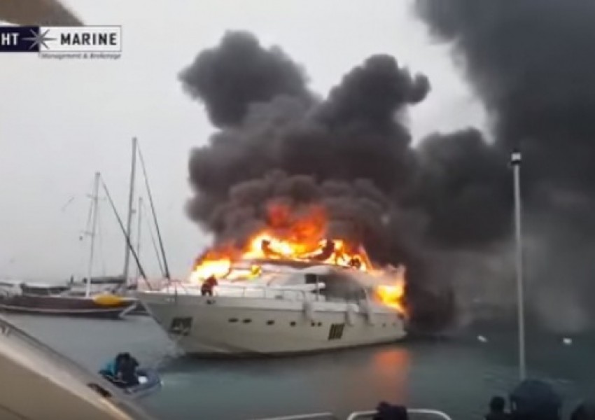 Изгоря яхта за 6 милиона евро