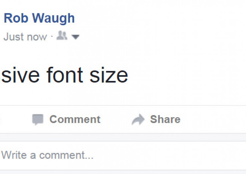 Защо някои постове във "Фейсбук" са с огромен шрифт?