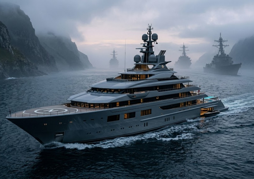 Руска суперяхта премина необезпокоявана през блокирания Ормузки проток