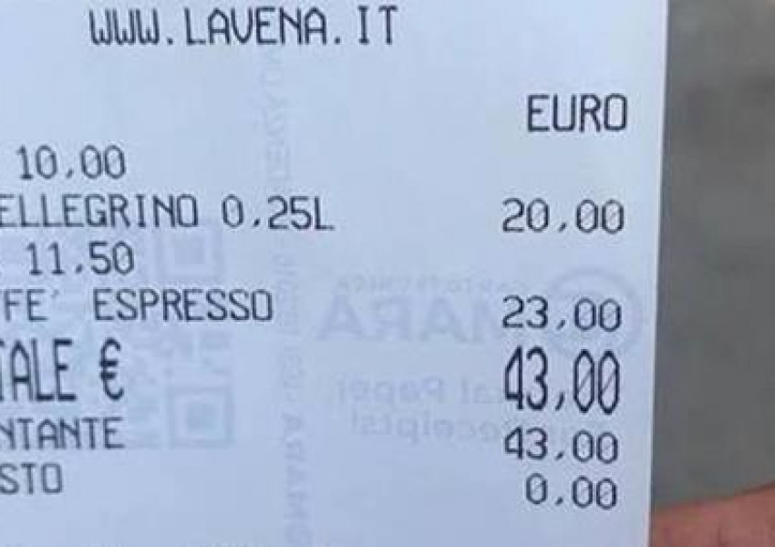 43 евро за две чаши кафе и две води във Венеция (СНИМКА)