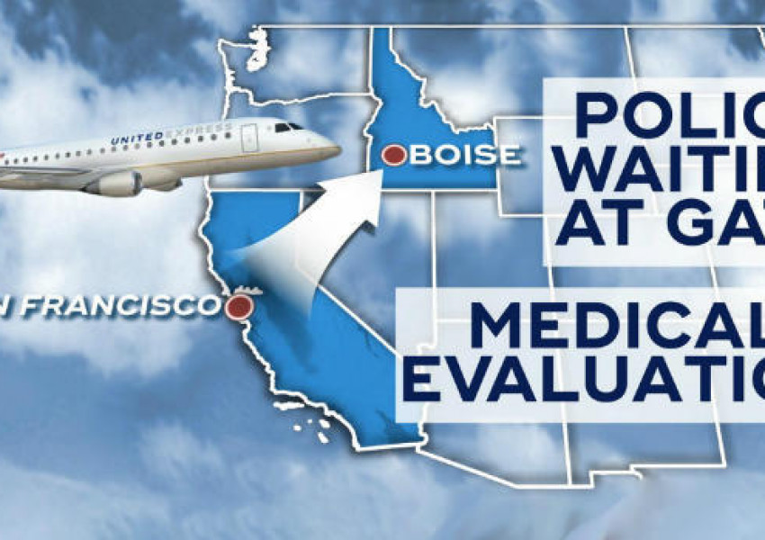 Жена в истерия в самолета, крещи: "Аз съм Господ"! (ВИДЕО)