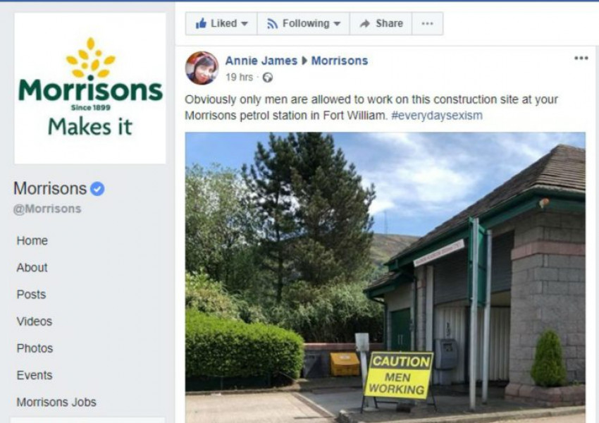 Сексистка ли е според вас тази табела? (СНИМКА)