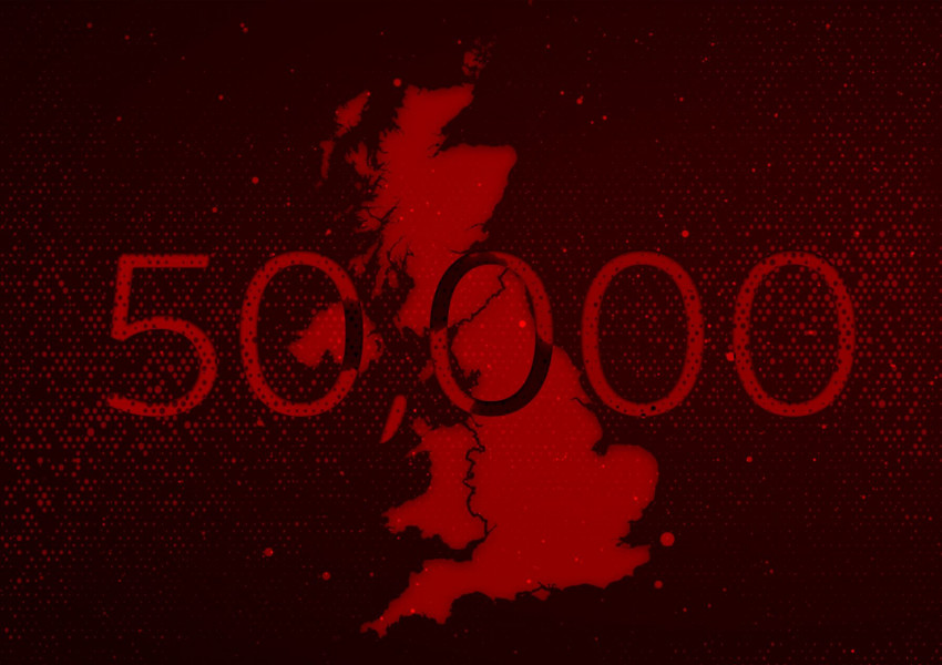 Коронавирусът уби 50 0000 човека във Великобритания