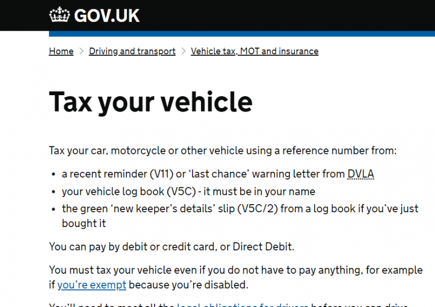 Платете онлайн данъка на колата си на Острова!