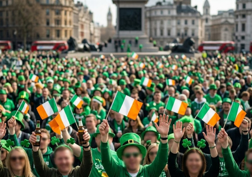 Десетки хиляди изпълниха центъра на Лондон за парада по случай Деня на Свети Патрик