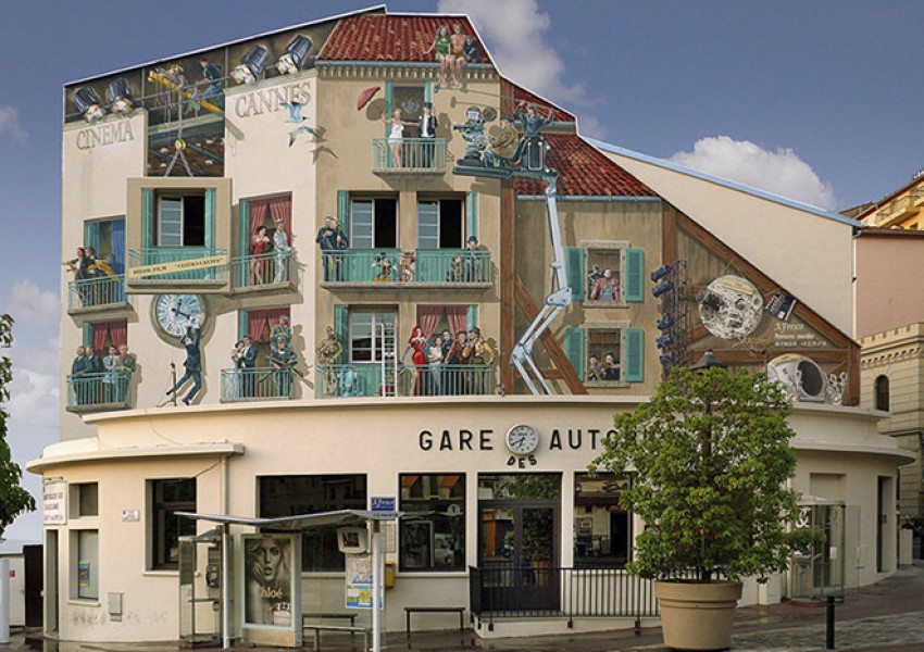 Френски художник вдъхва живот на скучни сиви сгради (СНИМКИ)