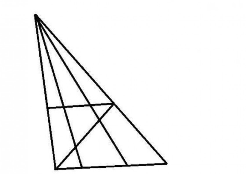 Загадка: Колко триъгълници виждате?