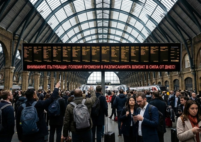 Големи промени в разписанието на влаковете влизат в сила: Обещават повече услуги и по-бързи пътувания Големи промени в разписанието на влаковете влизат в сила: Обещават повече услуги и по-бързи пътувания